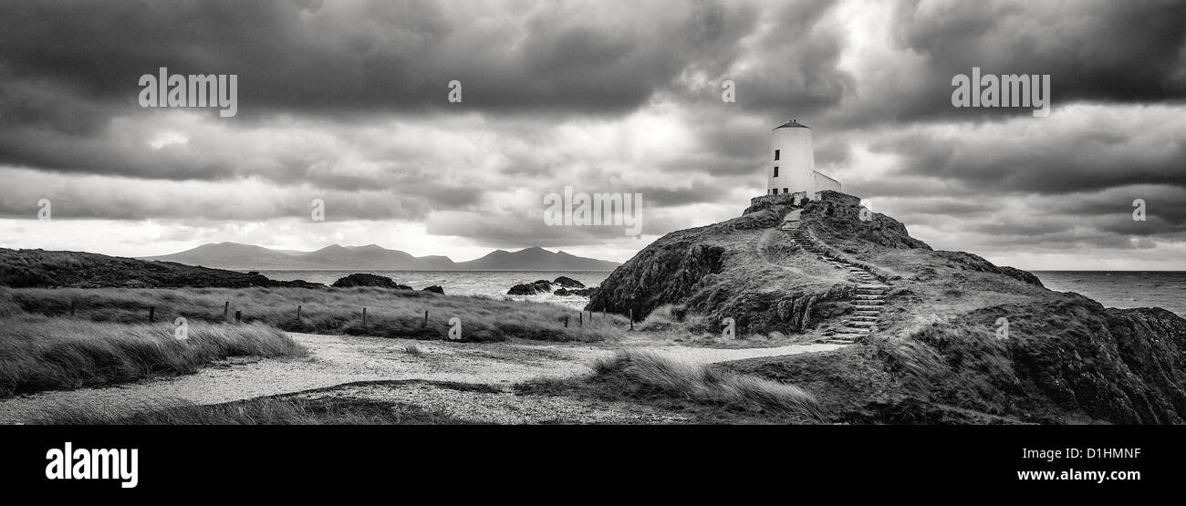 Ynys Llanddwyn Faro. Foto de stock