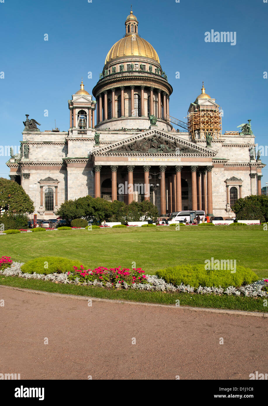 La Catedral de San Isaac en San Petersburgo, Rusia. Foto de stock