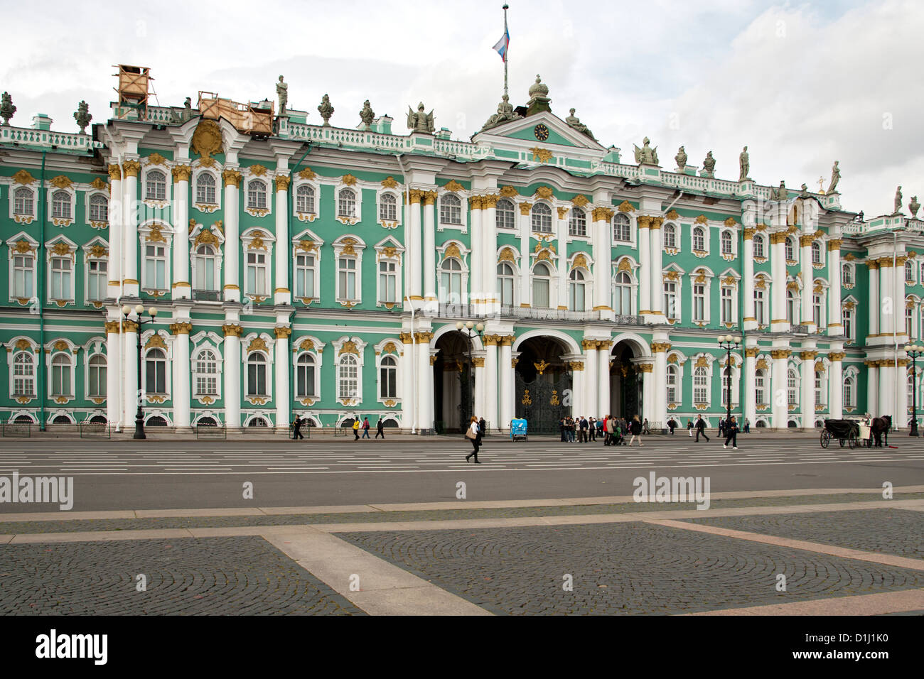 El Museo Estatal del Hermitage, en San Petersburgo, Rusia. Foto de stock
