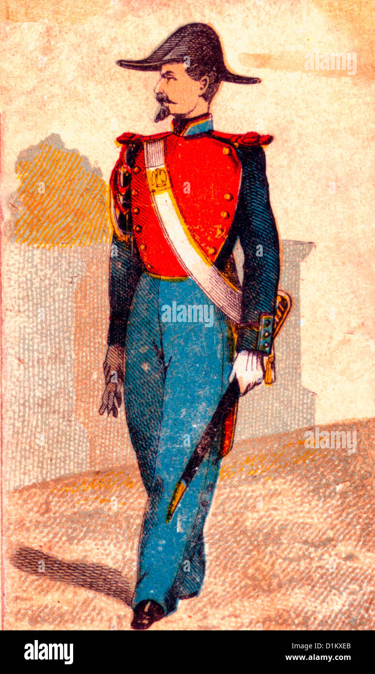 Guardia de París, 1853 Foto de stock