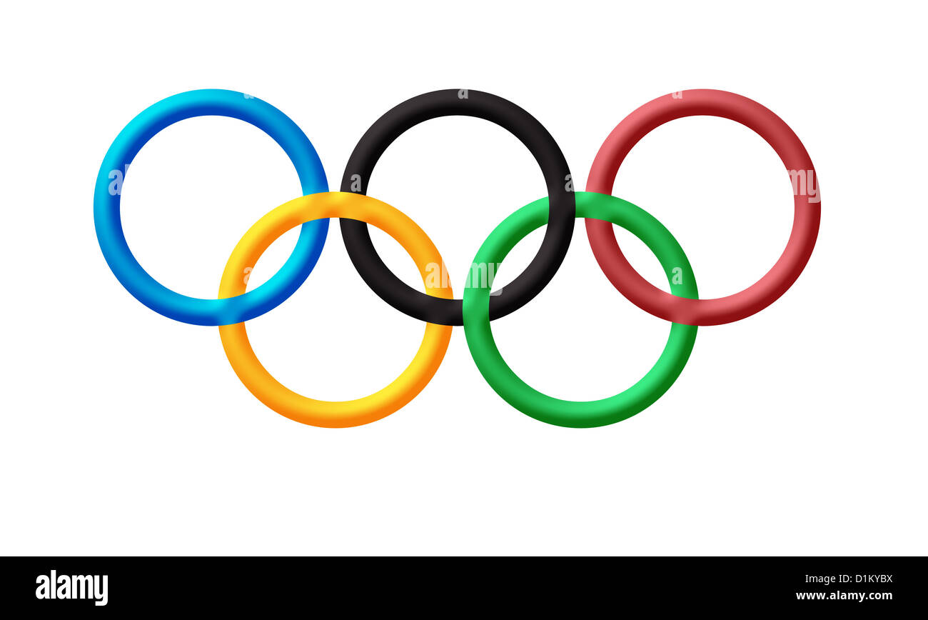 Los anillos olímpicos logo , símbolo de Juegos Olímpicos Fotografía de  stock - Alamy