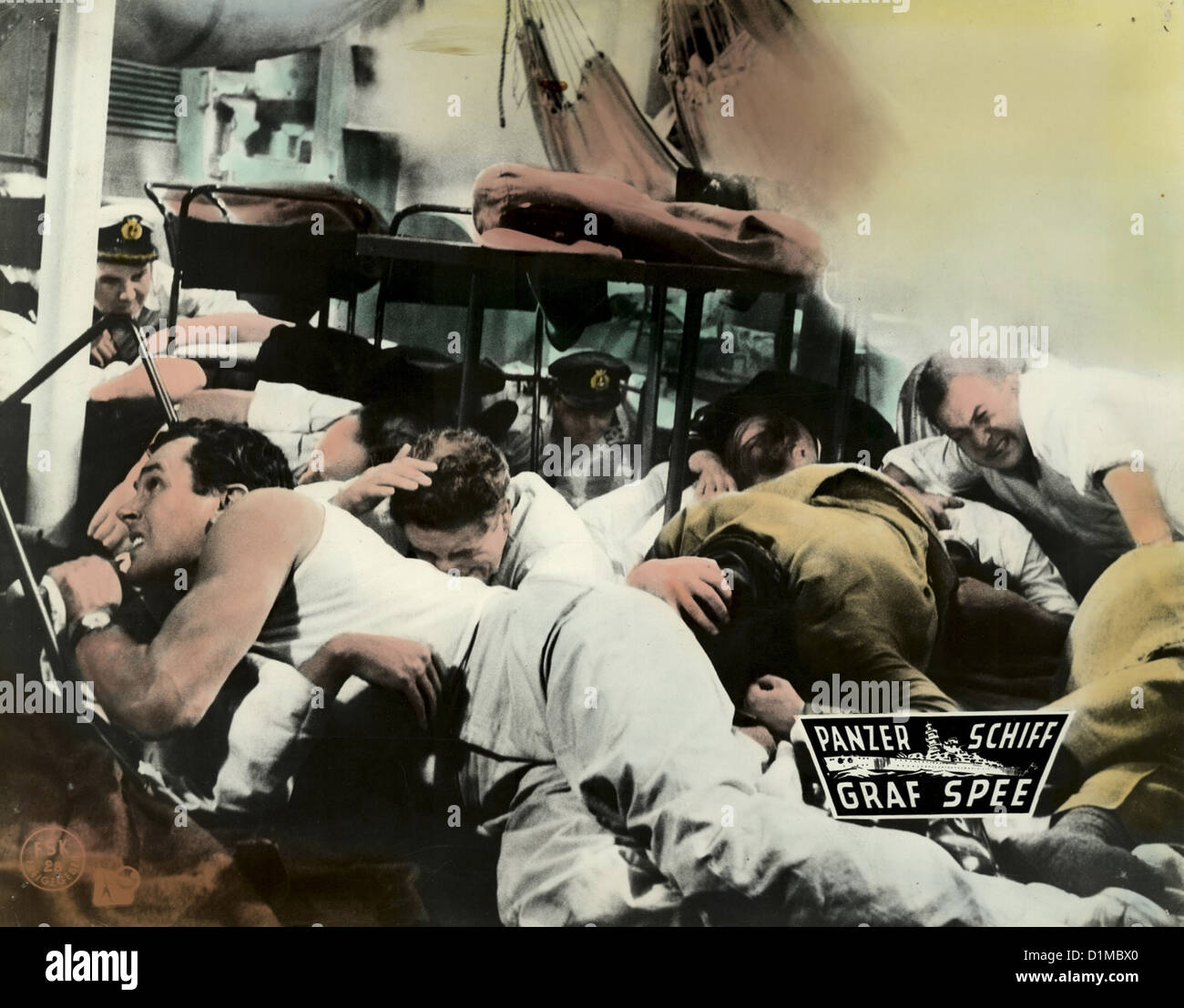 Panzerschiff Graf Spee Batalla del Río de La Plata, el Szenenbild -- Foto de stock