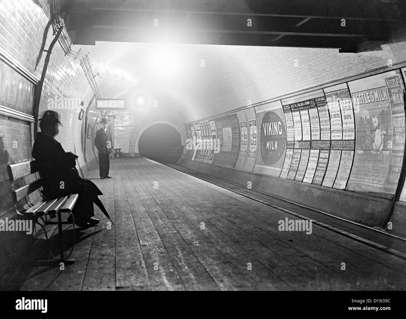 Metro de Londres, alrededor de finales de 1800, Londres, Inglaterra, Reino Unido Foto de stock
