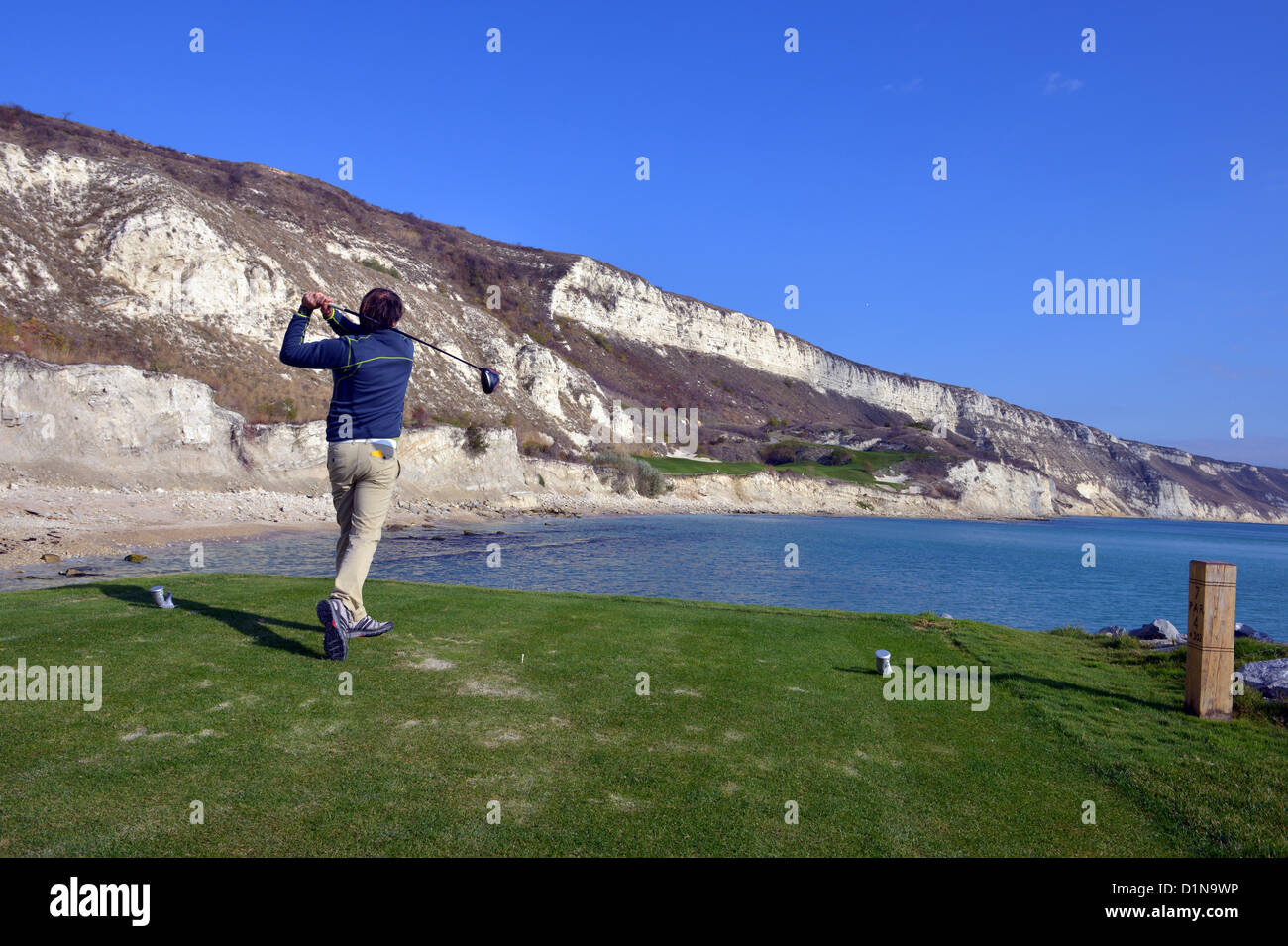 Thracian Cliffs Golf Course, Kavarna, Bulgaria Foto de stock