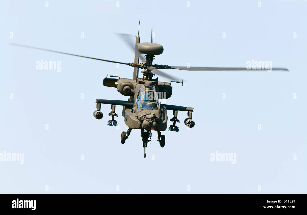 Helicóptero Apache. Foto de stock