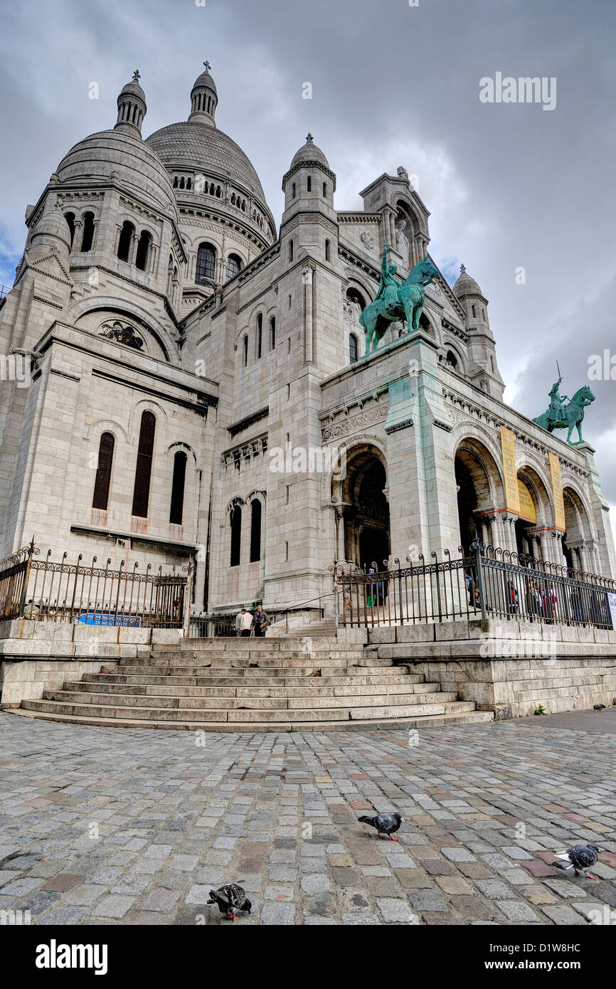 Basilique du Sacré Coeur de Montmartre Foto de stock