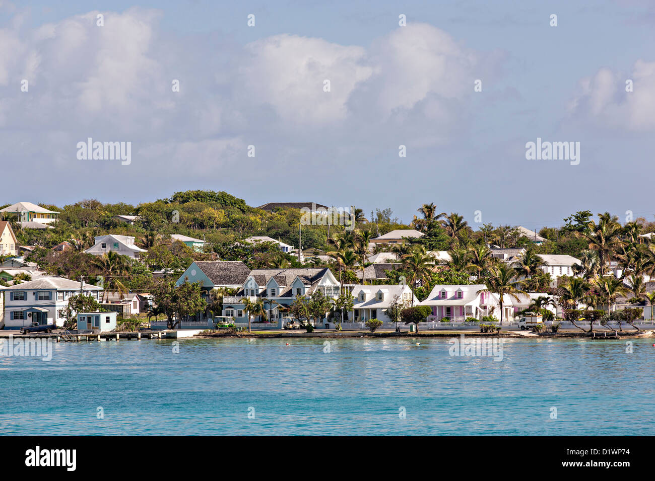 Dunmore town, Harbour Island, las Bahamas. Foto de stock