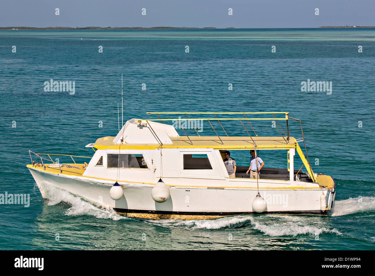 Ferry a Eleuthera Island de Dunmore Town, Harbour Island, Las Bahamas. Foto de stock