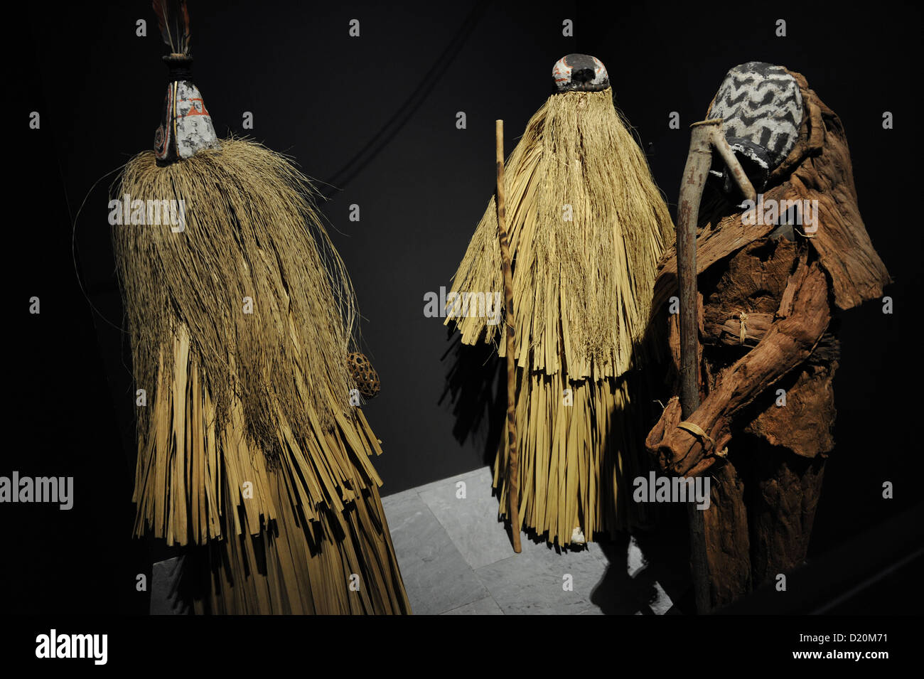 Piaroa de máscaras ceremoniales. Venezuela. Museo Etnográfico. Budapest. Hungría. Foto de stock