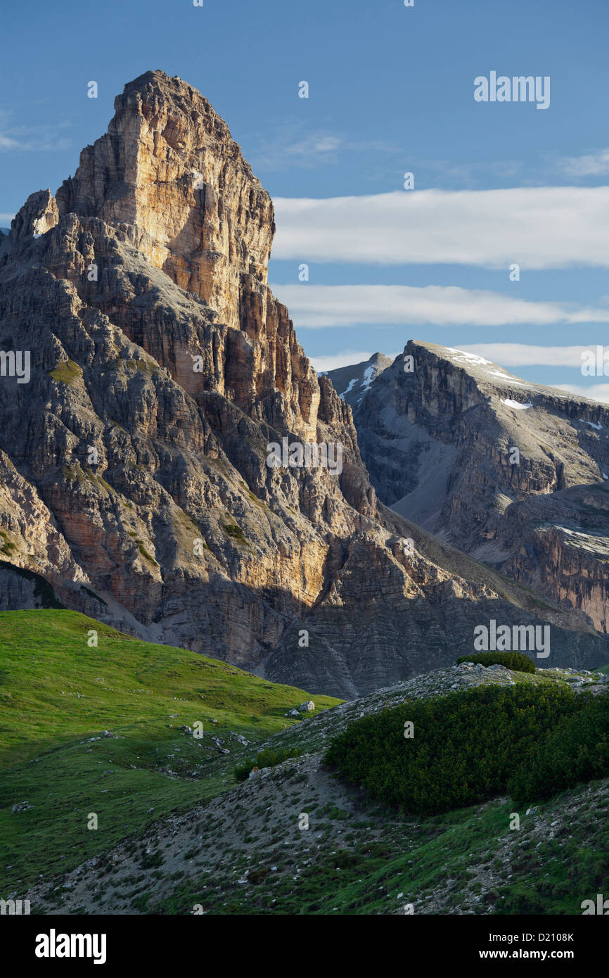 Unterebenkofel, Rautkofel, dolomitas, el Alto Adige, el Trentino-Alto Adige, Italia Foto de stock