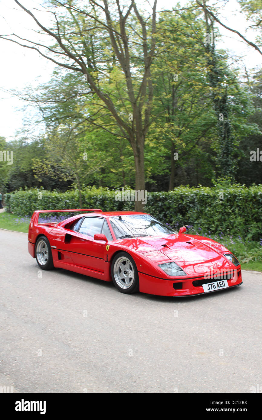 Ferrari F40 supercar Foto de stock