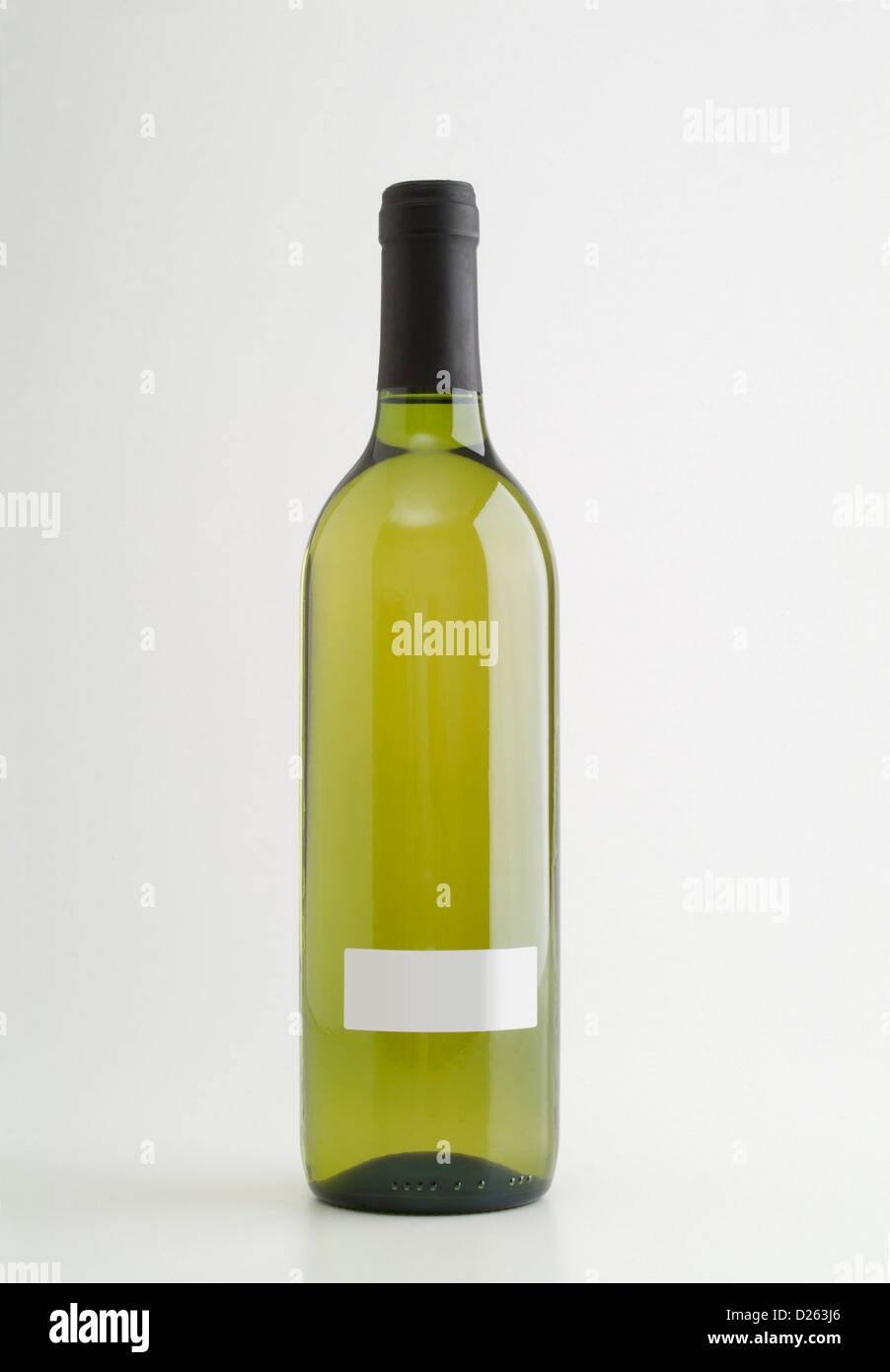 Botella de vino blanco Foto de stock