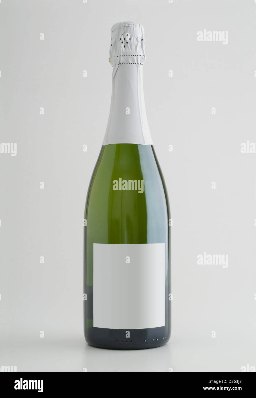 Botella de champagne Foto de stock