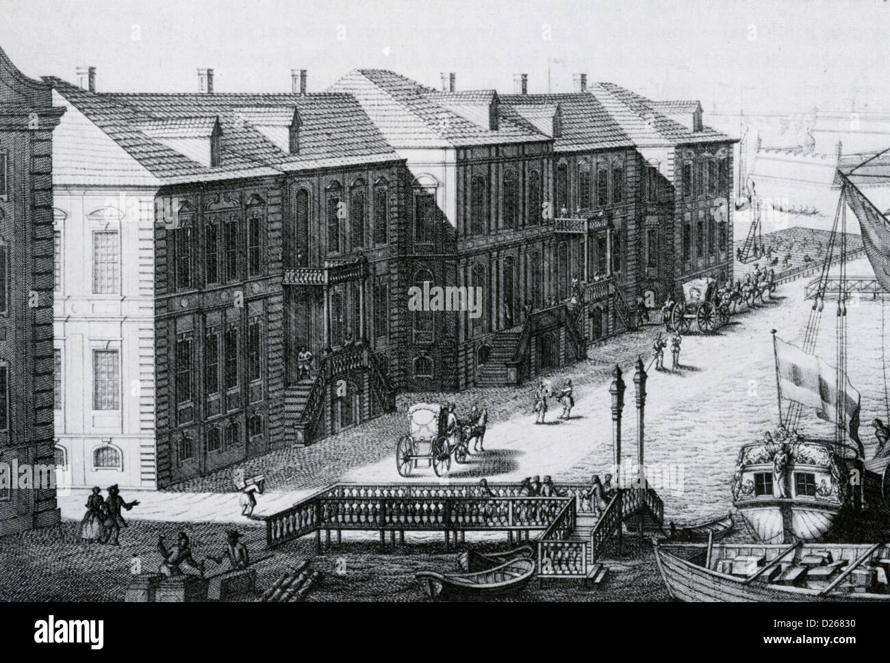 Academia de Ciencias de San Petersburgo fundada por Pedro el Grande en