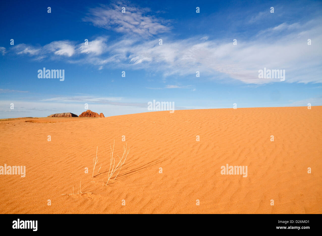 Dunas de arena en el desierto de San Rafael Foto de stock
