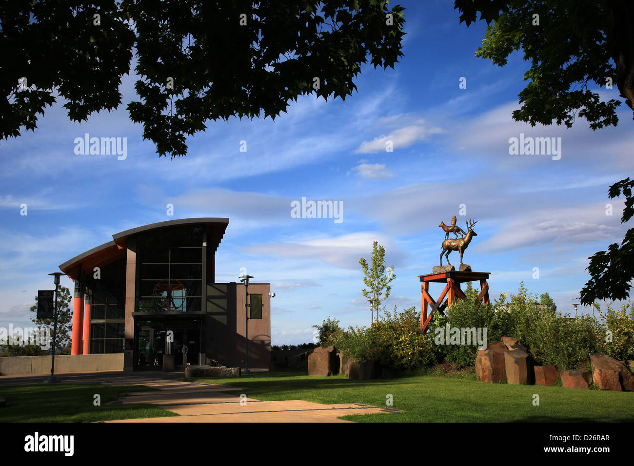 Museo de las artes y la Cultura en Spokane Foto de stock