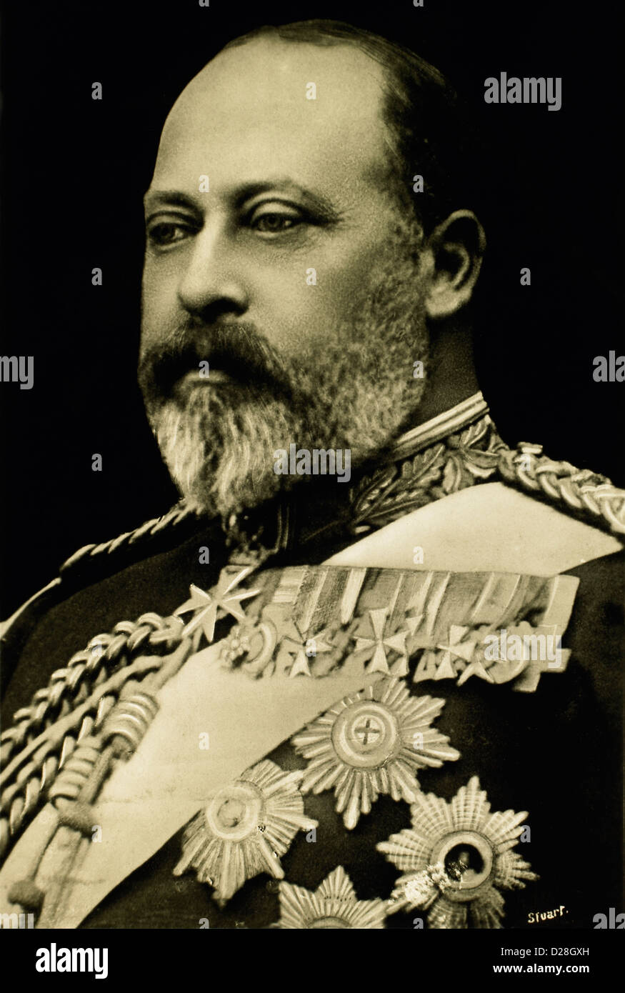 Edward VII (1841-1910) rey de Inglaterra 1901-10, retrato, 1901 Foto de stock
