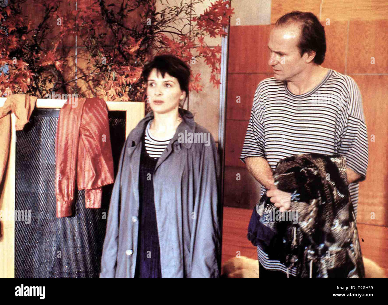 Eine Camilla Divan de la ONU en Nueva York, Nueva York, William Hurt, Juliette Binoche Der neoyorquino Henry Harriston Psychoanalytiker Foto de stock