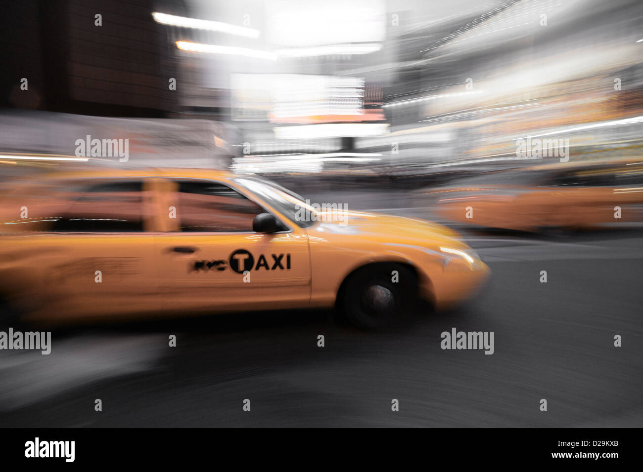 Taxi de Nueva York Foto de stock