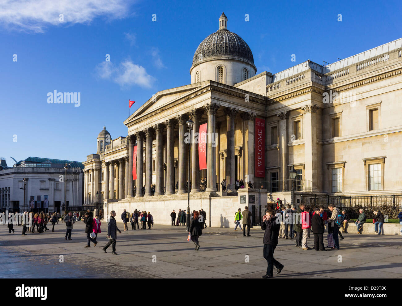 National Gallery, Londres, Inglaterra, Reino Unido. Foto de stock