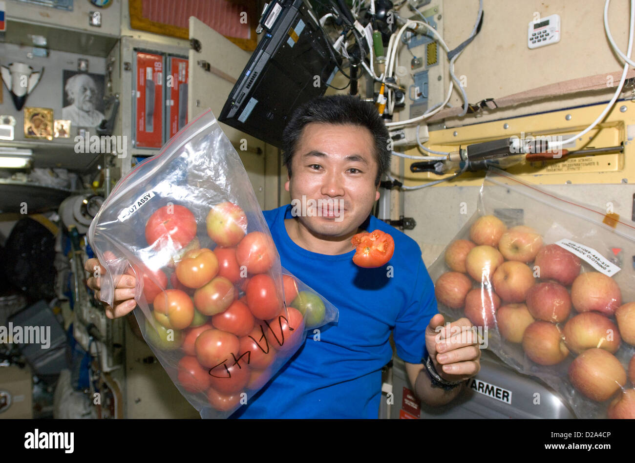 13 de mayo de 2009 la Agencia de Exploración Aeroespacial de Japón (JAXA) el astronauta Koichi Wakata Expedición 19/20 Ingeniero de vuelo es retratada Foto de stock