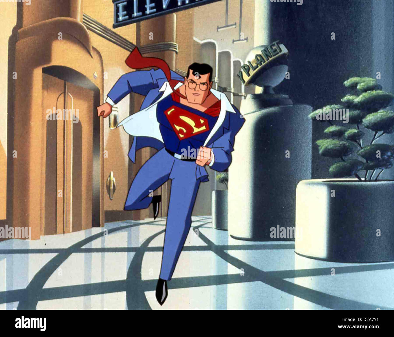 Superman Superman animado Szene animados *** título Local *** 1996  Fotografía de stock - Alamy