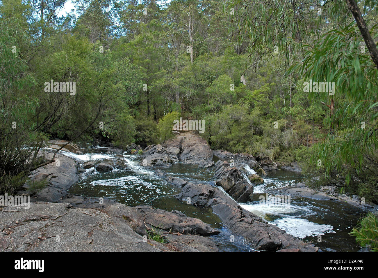 Las Cascades Lefroy Brook, Pemberton Australia Occidental. Foto de stock