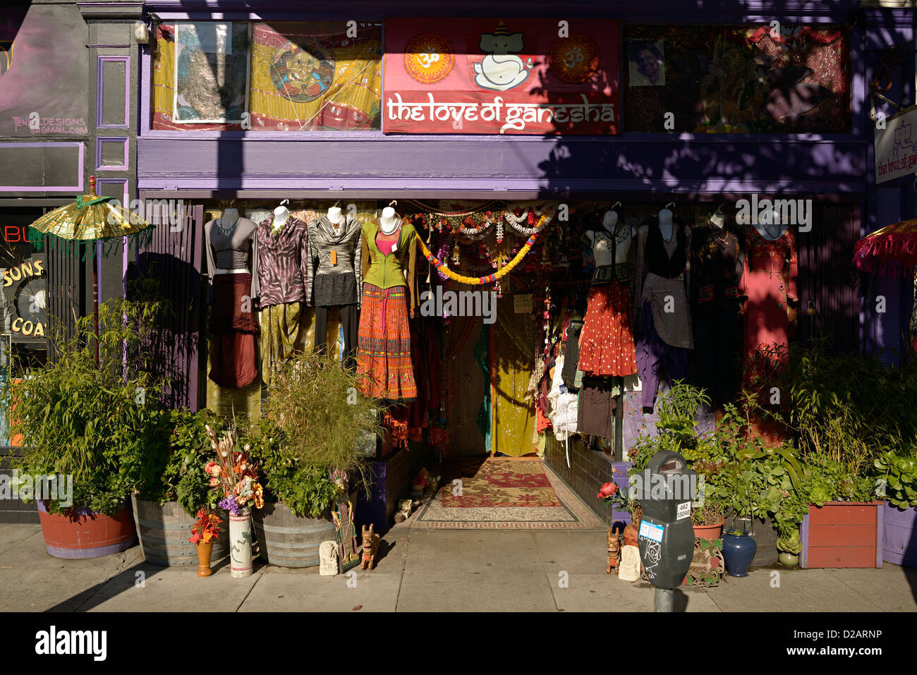 Haight street fashion store san francisco Foto de stock