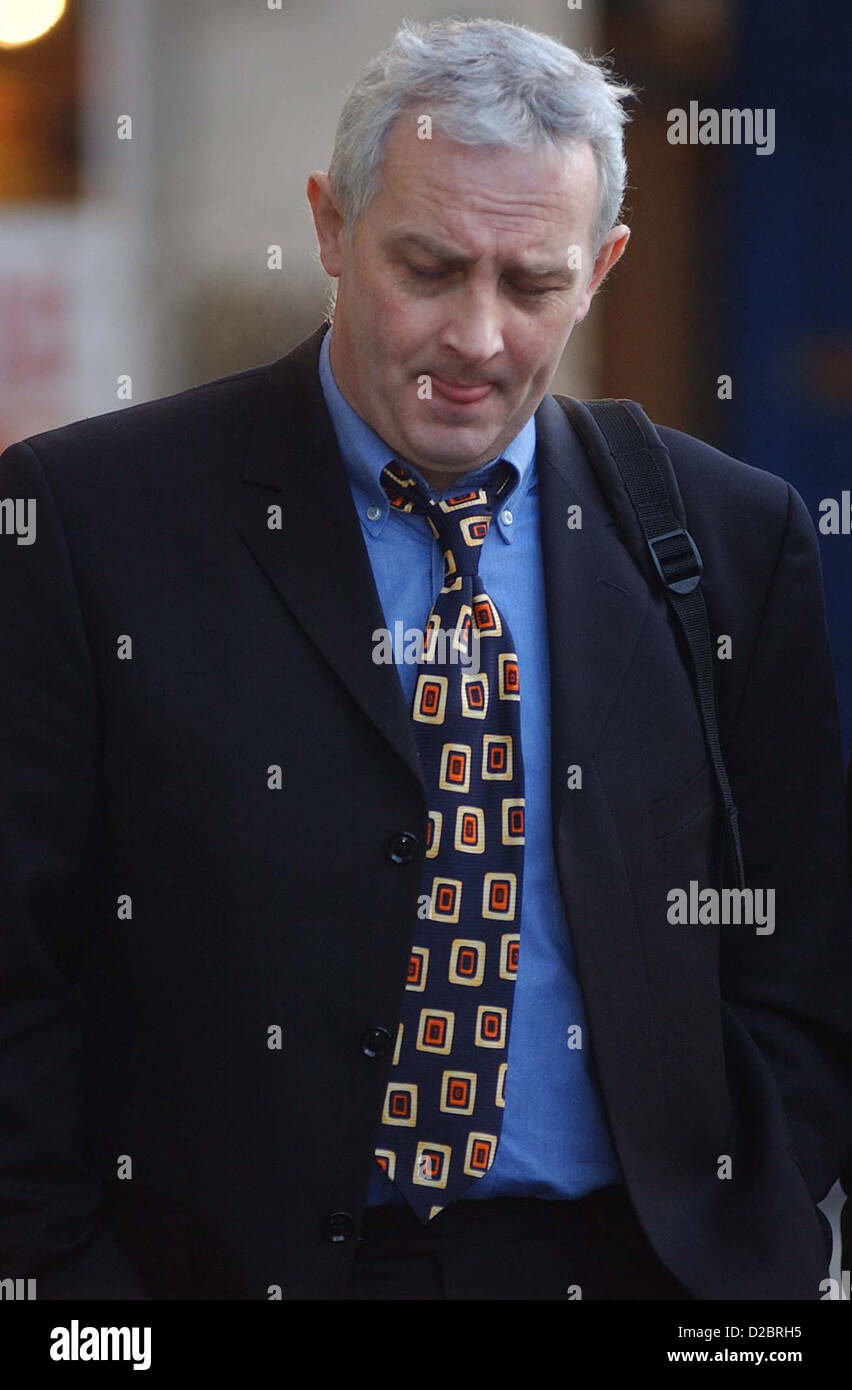 Arlene Fraser juicio por asesinato. Foto llegando al Alto Tribunal de Edimburgo está acusado Nat Fraser Foto de stock