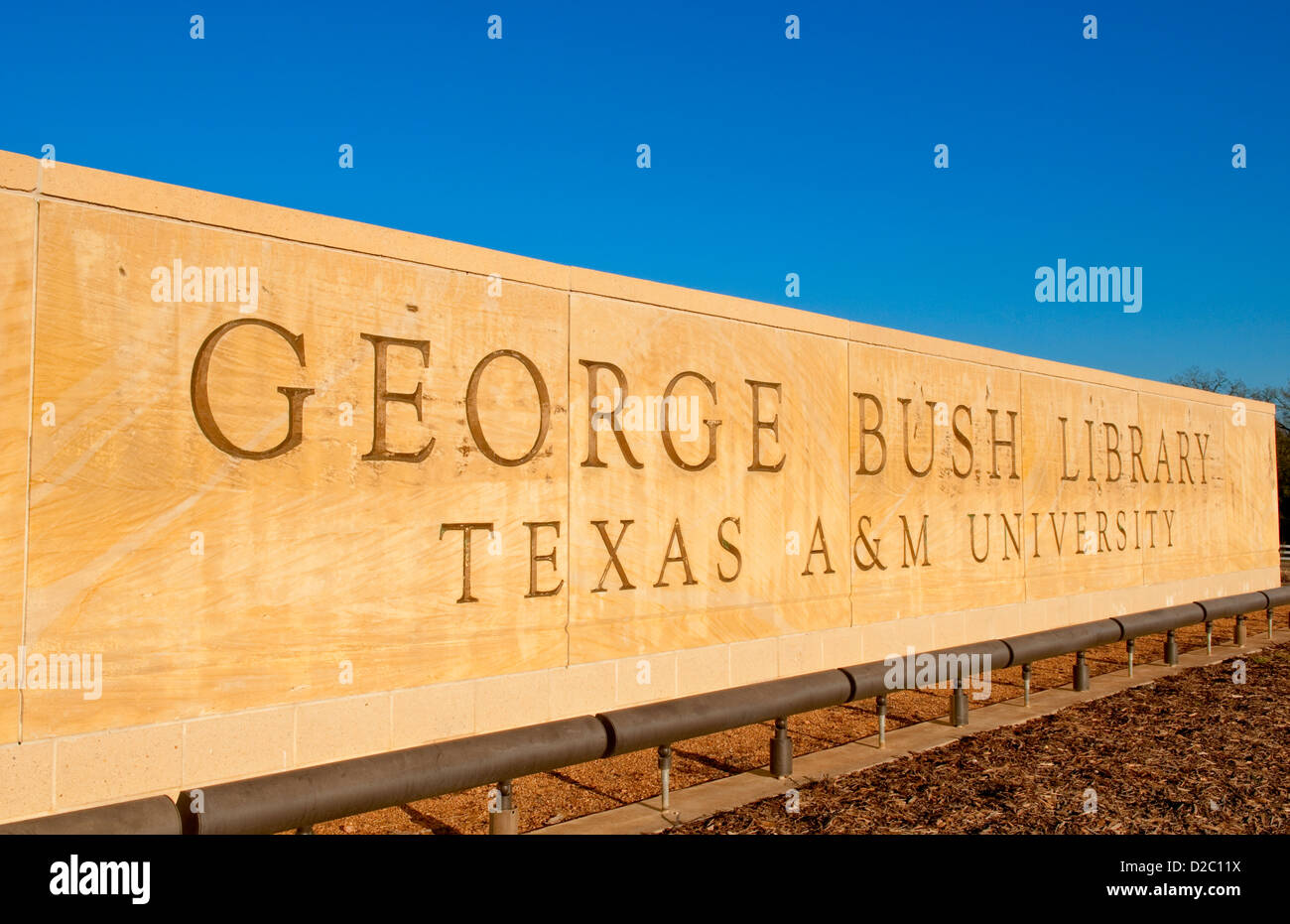 George H.W. Biblioteca de Bush en Texas A&M University en College Station Texas Foto de stock