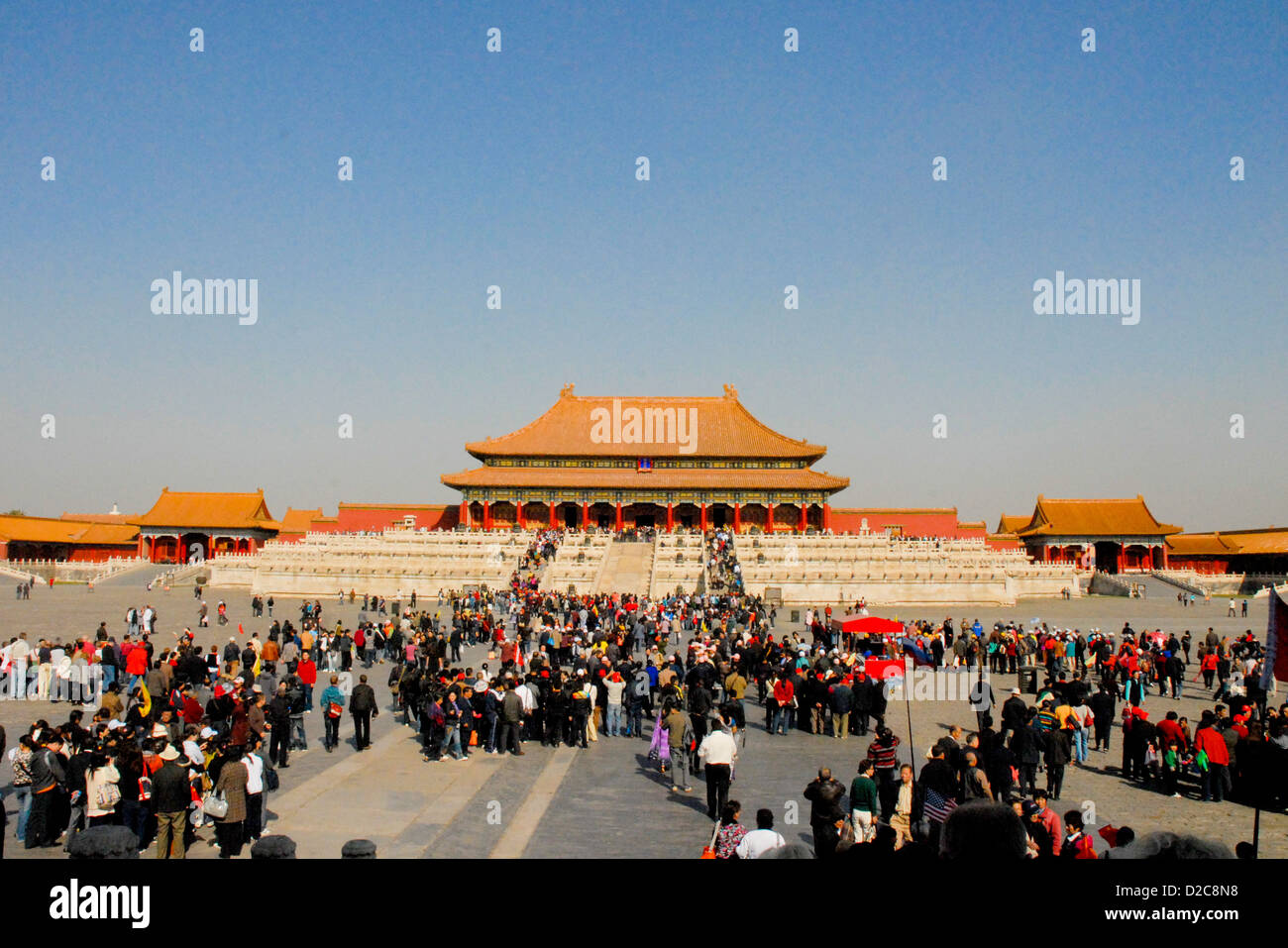 Puerta de la Suprema Armonía (Taihemen), la Ciudad Prohibida, Beijing, China Foto de stock