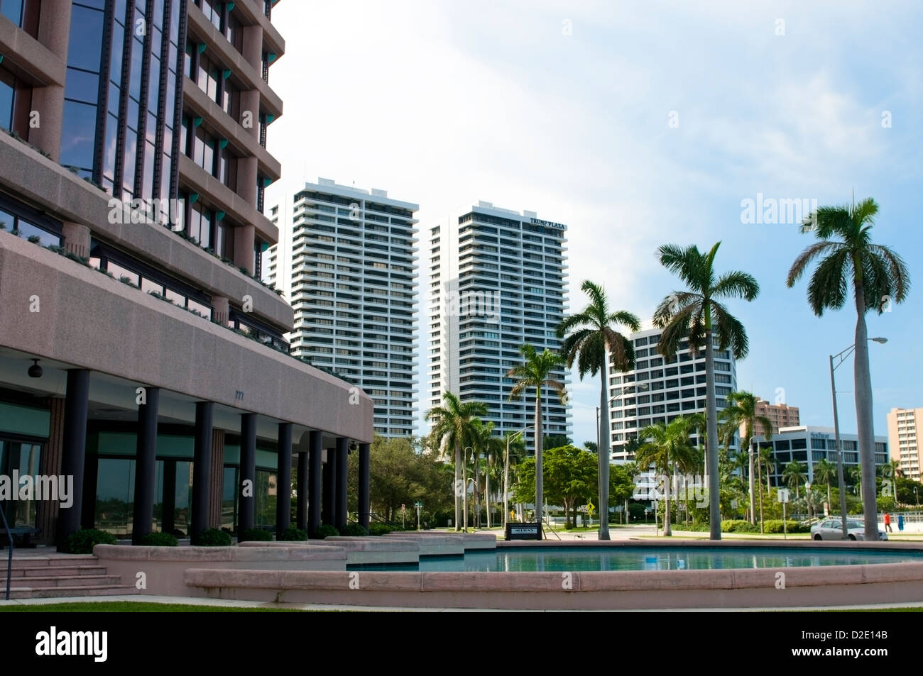 Trump Towers en West Palm Beach, Florida Foto de stock