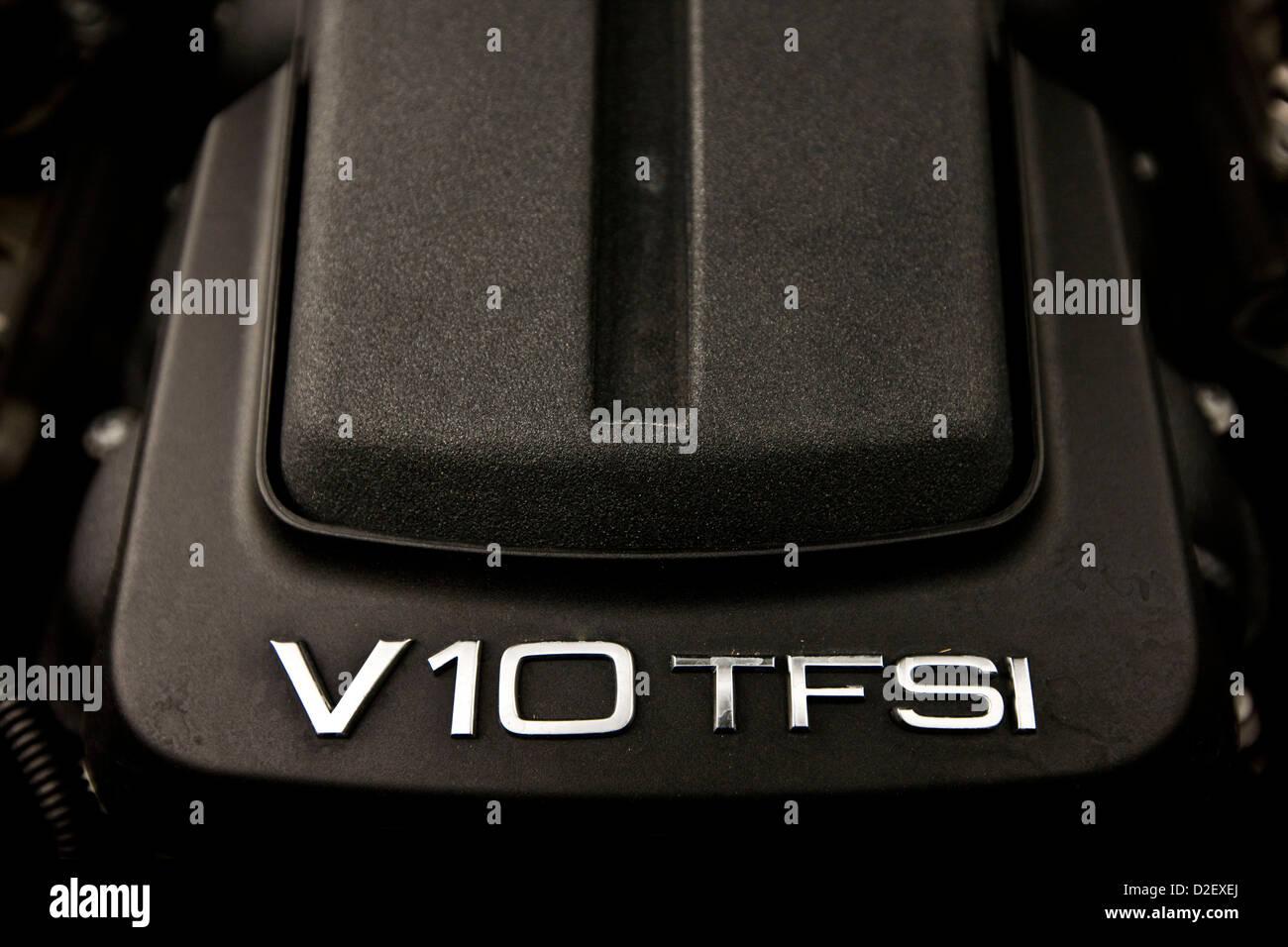 Motor V10 en el Audi RS6 Avant Foto de stock