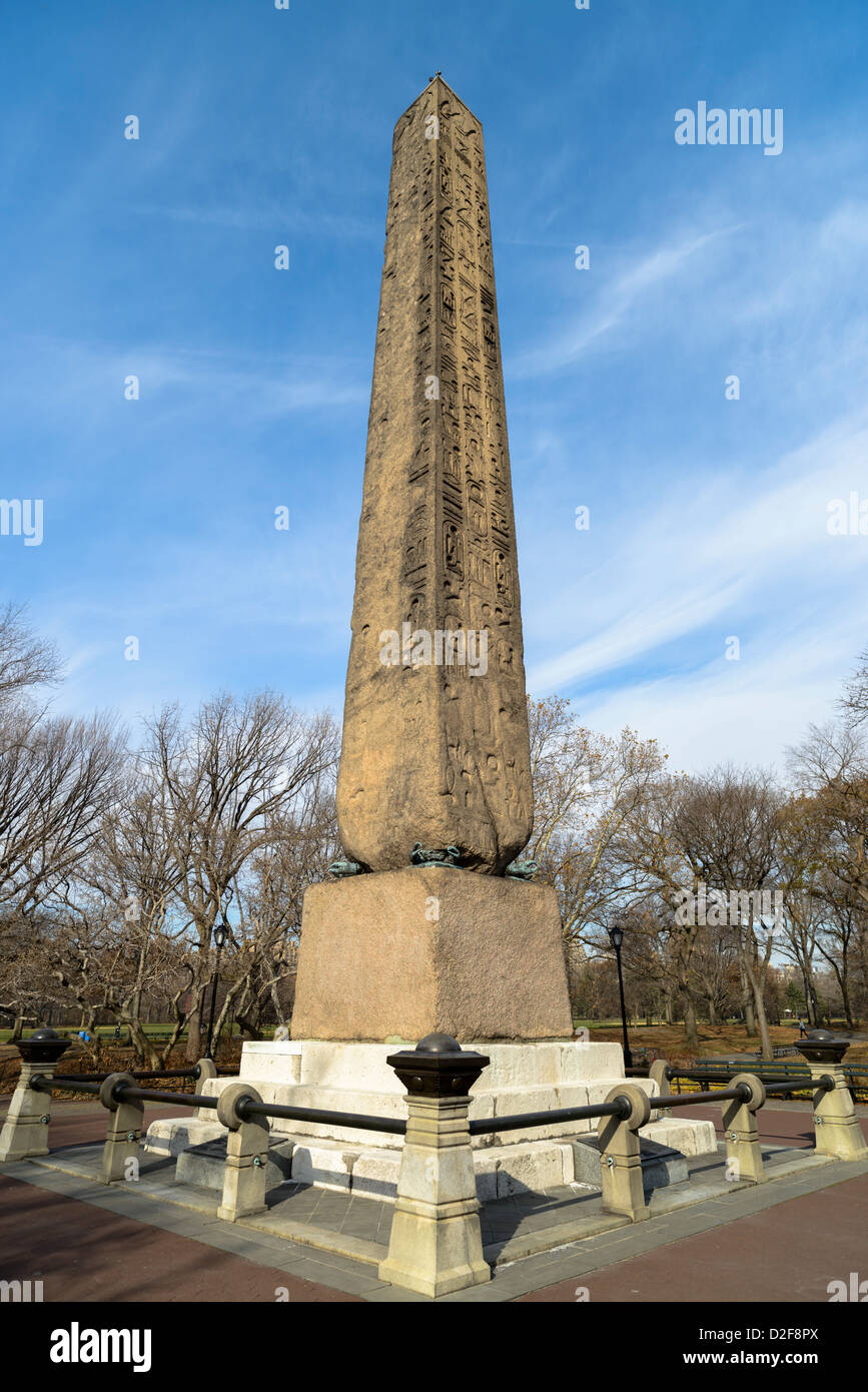 La Aguja de Cleopatra, el Central Park, Nueva York, EE.UU Fotografía de  stock - Alamy