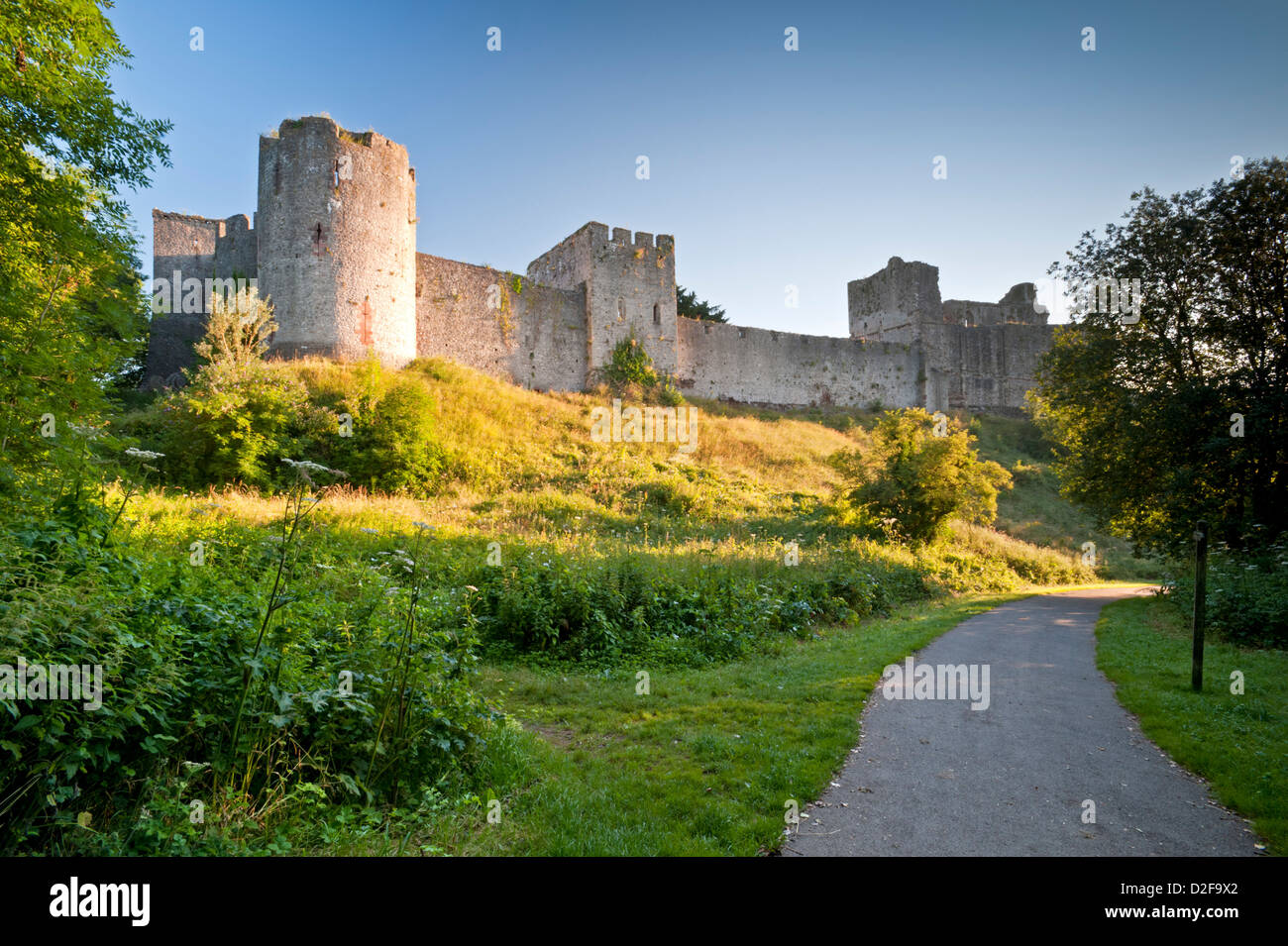 Castillo de Chepstow, Chepstow, Monmouthshire, Gales del Sur, Reino Unido Foto de stock