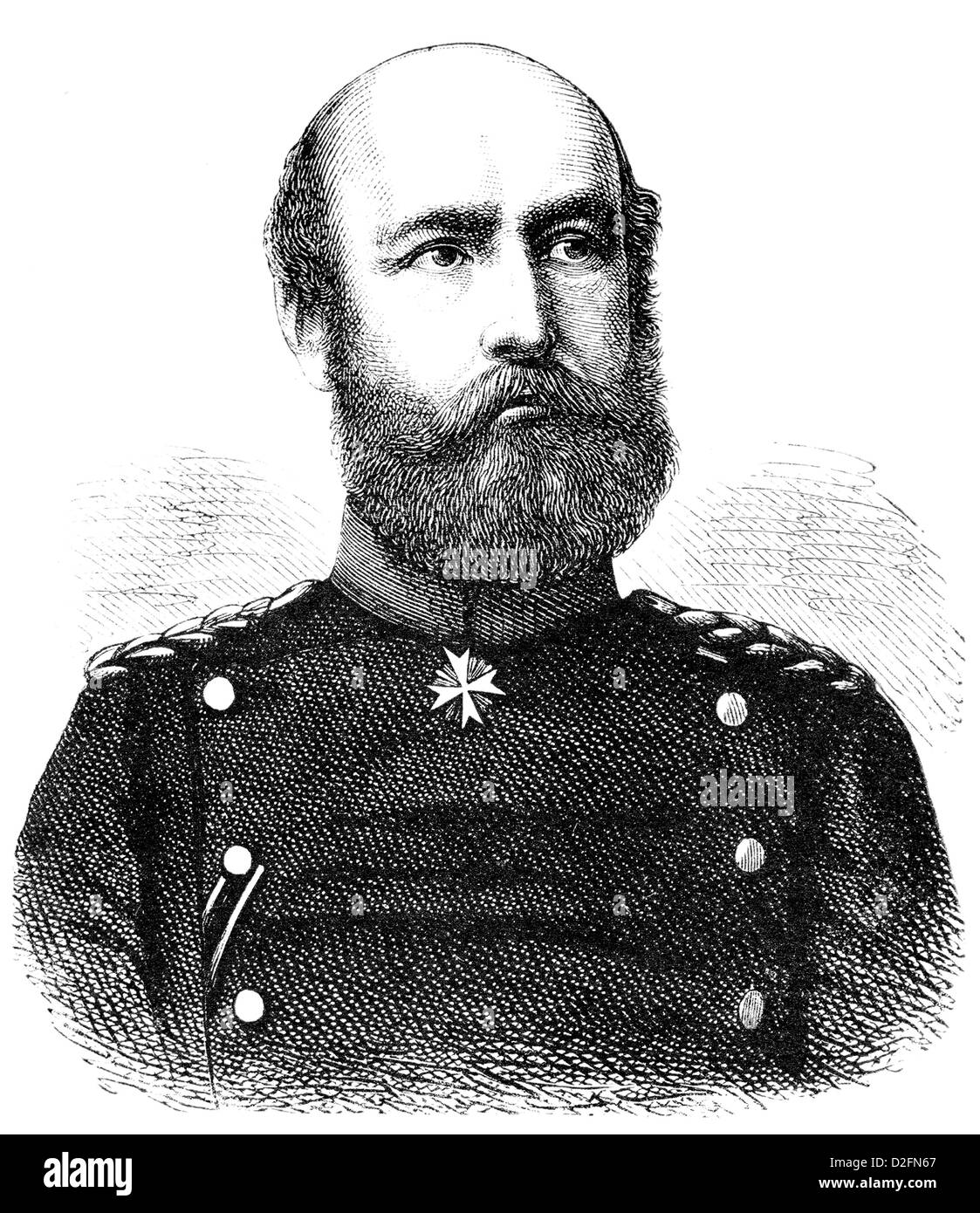 Friedrich Franz II, Gran Duque de Mecklenburg-Schwerin, 1823-1883, Gran Duque de Mecklenburg, Alemania Foto de stock