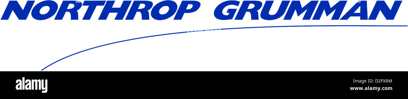 Logotipo de la empresa estadounidense Northrop Grumman Corporation con sede en Los Ángeles. Foto de stock