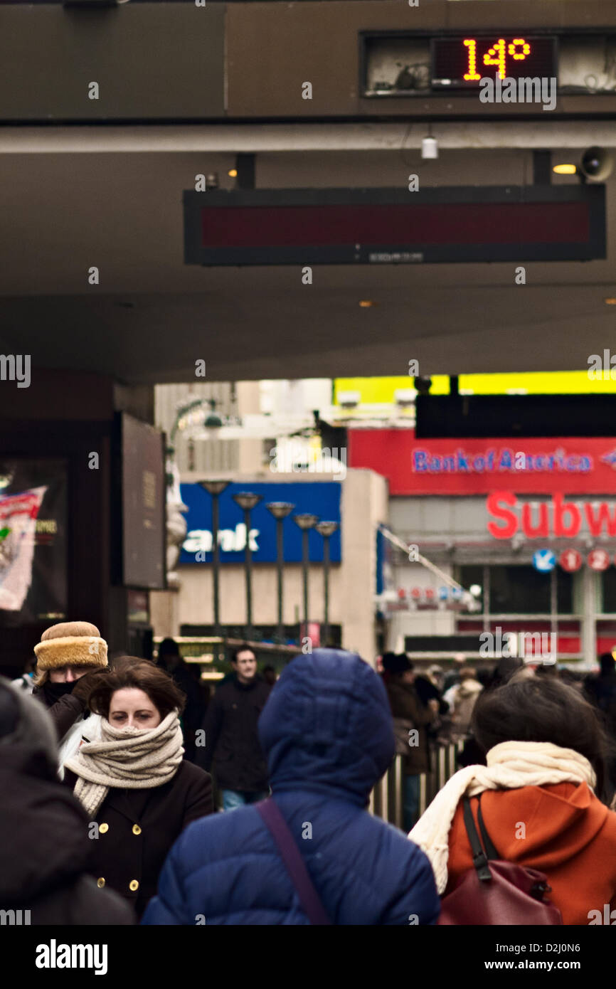 temperatura en nueva york en grados fahrenheit