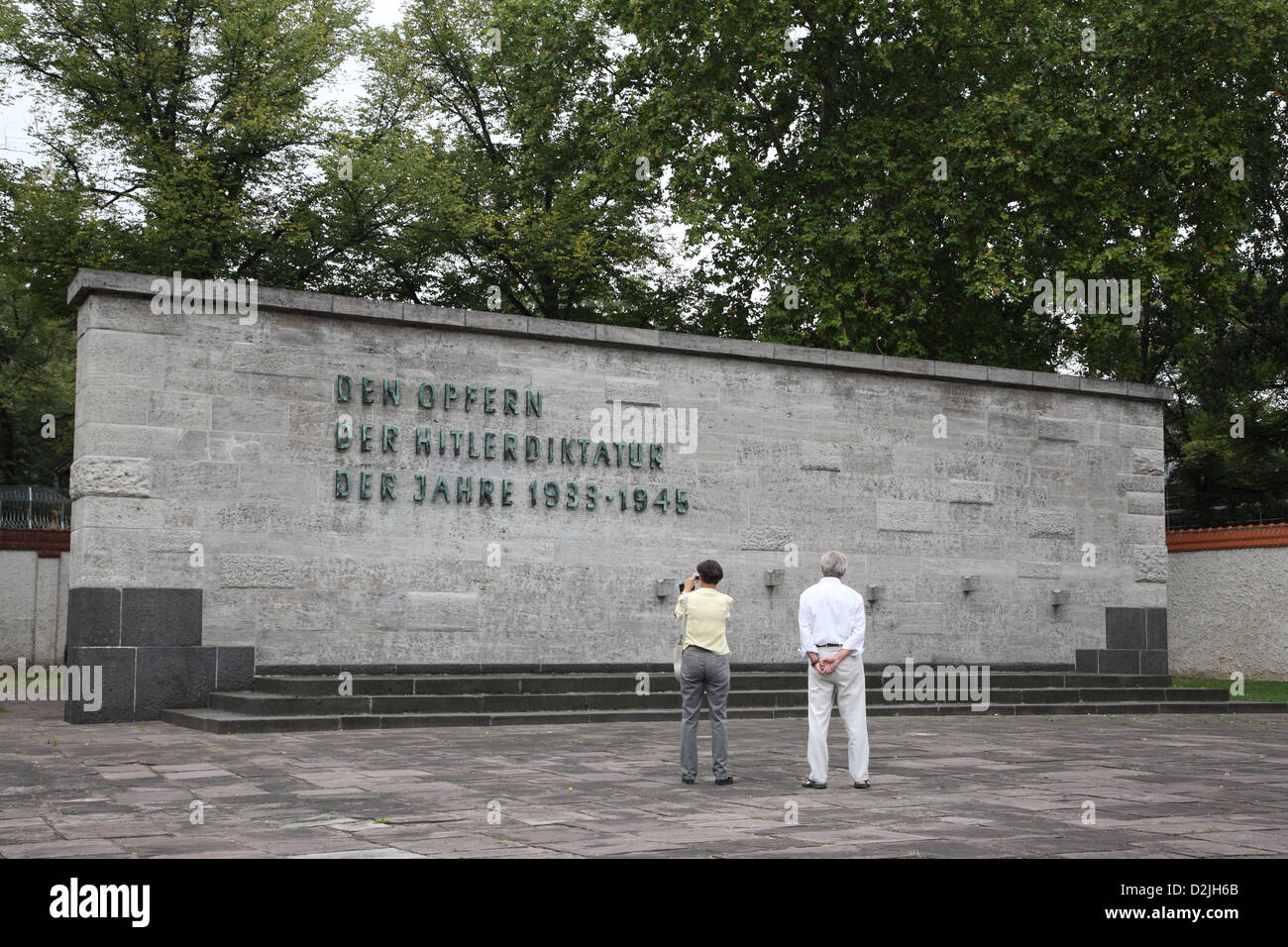 Berlín, Alemania, el Centro Memorial para las Víctimas del Nacional Socialismo Foto de stock