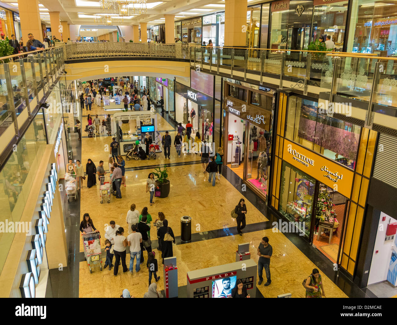 El centro comercial de los Emiratos, Dubai Foto de stock