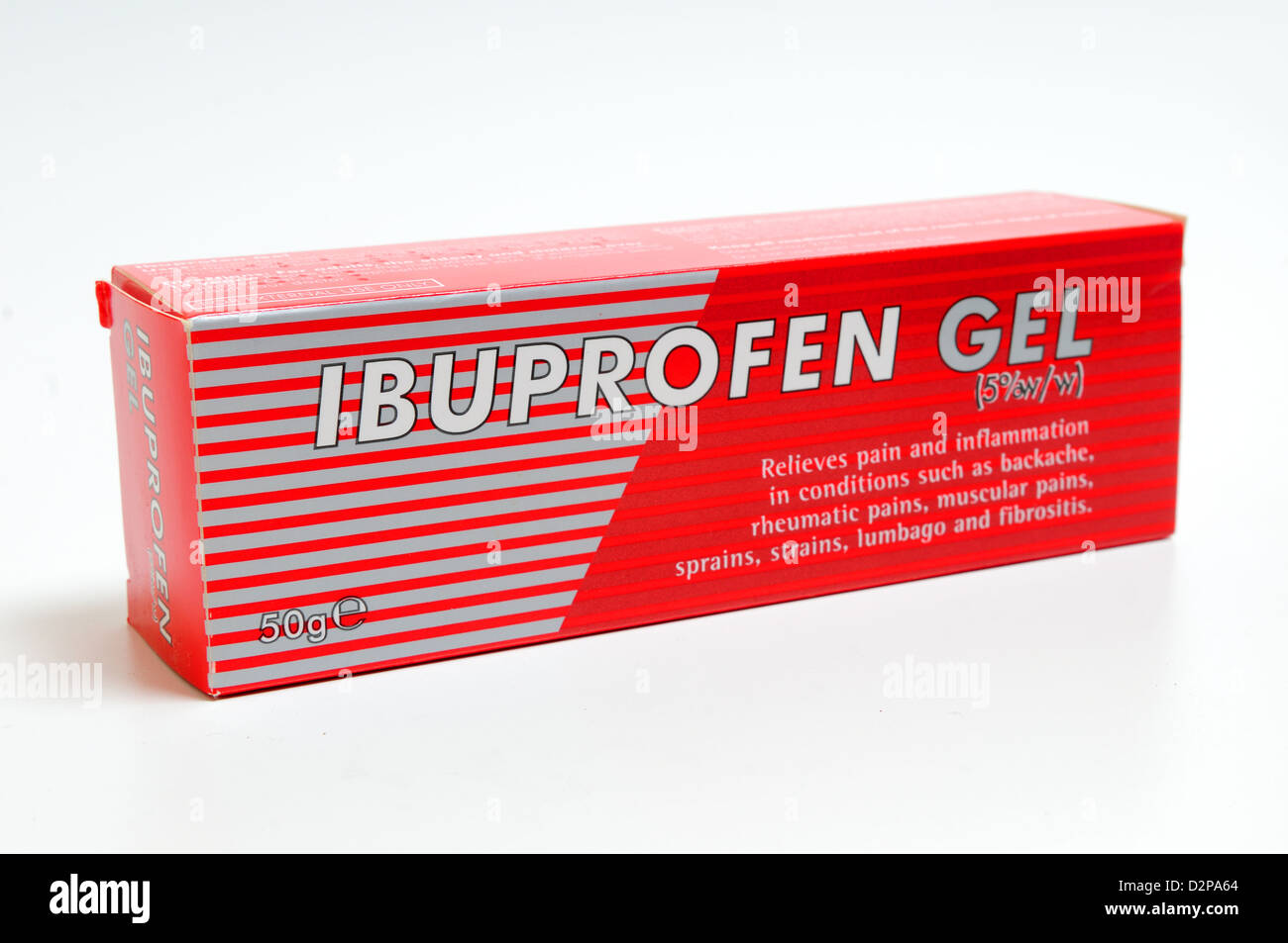 Gel de ibuprofeno para el alivio del dolor Fotografía de stock - Alamy