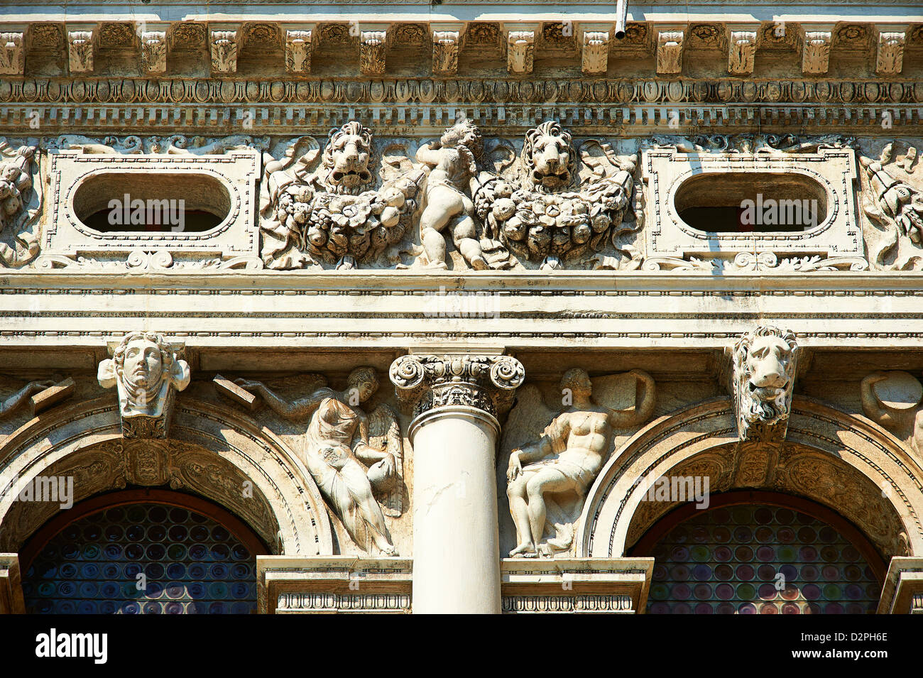 Biblioteca Nazionale Marciana Marciana (Biblioteca) de la plaza de San Marcos Venecia Foto de stock