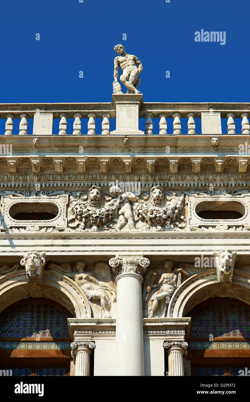 Biblioteca Nazionale Marciana Marciana (Biblioteca) de la plaza de San Marcos Venecia Foto de stock