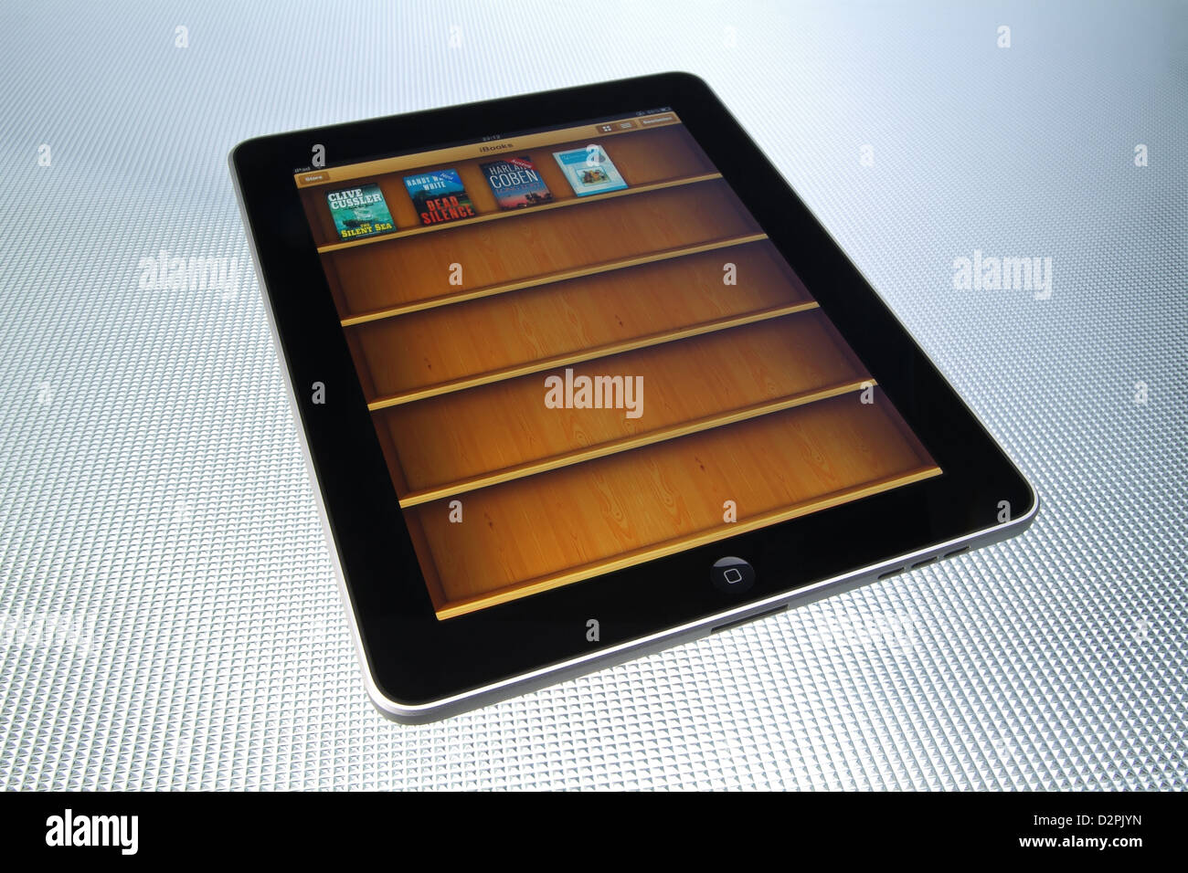 Hamburgo, Alemania, la estantería electrónicos personales en el iPad Foto de stock