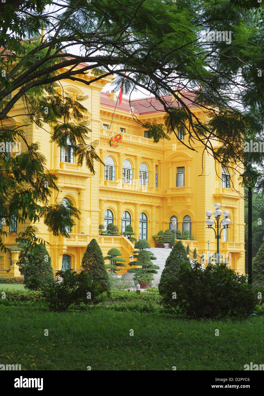 El Palacio Presidencial, Hanoi, Vietnam, Indochina, en el sudeste de Asia, Asia Foto de stock