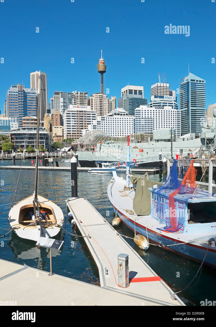 En Darling Harbour, Sydney, New South Wales, Australia, el Pacífico Foto de stock