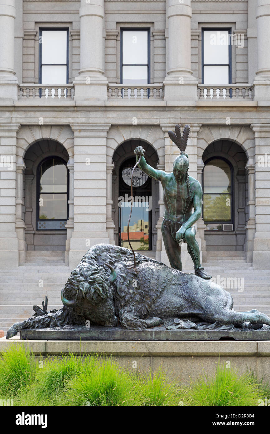 La estatua era de clausura, el Edificio del Capitolio, en Denver