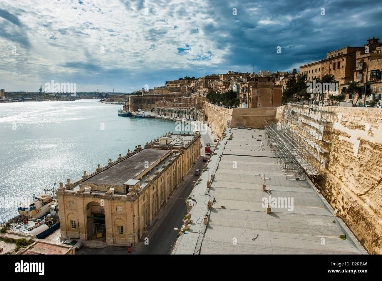La Valetta, Sitio del Patrimonio Mundial de la UNESCO, Malta, el Mediterráneo, Europa Foto de stock