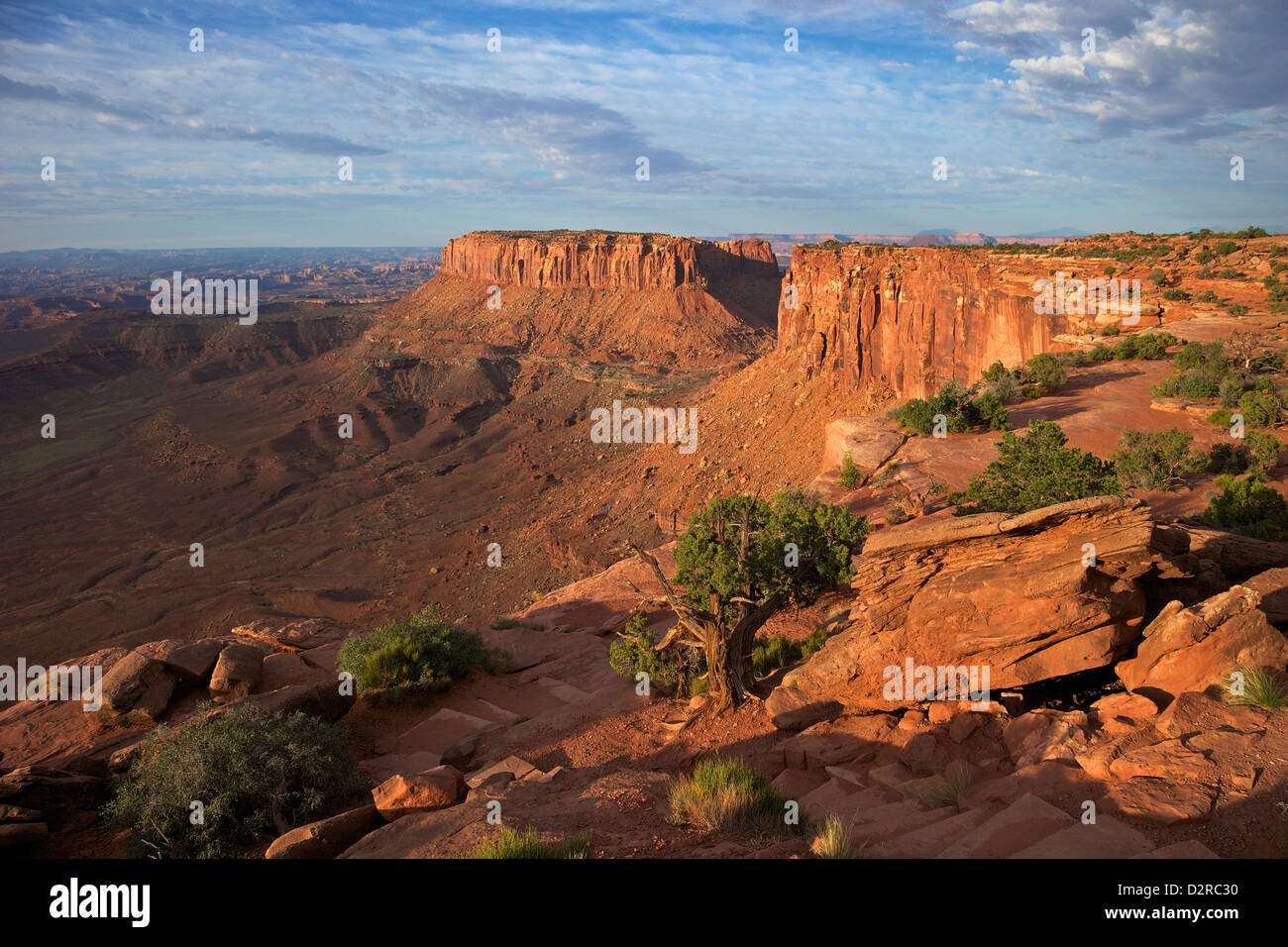 Grand View Point Mirador, Parque Nacional Canyonlands, en Utah, Estados Unidos de América, América del Norte Foto de stock