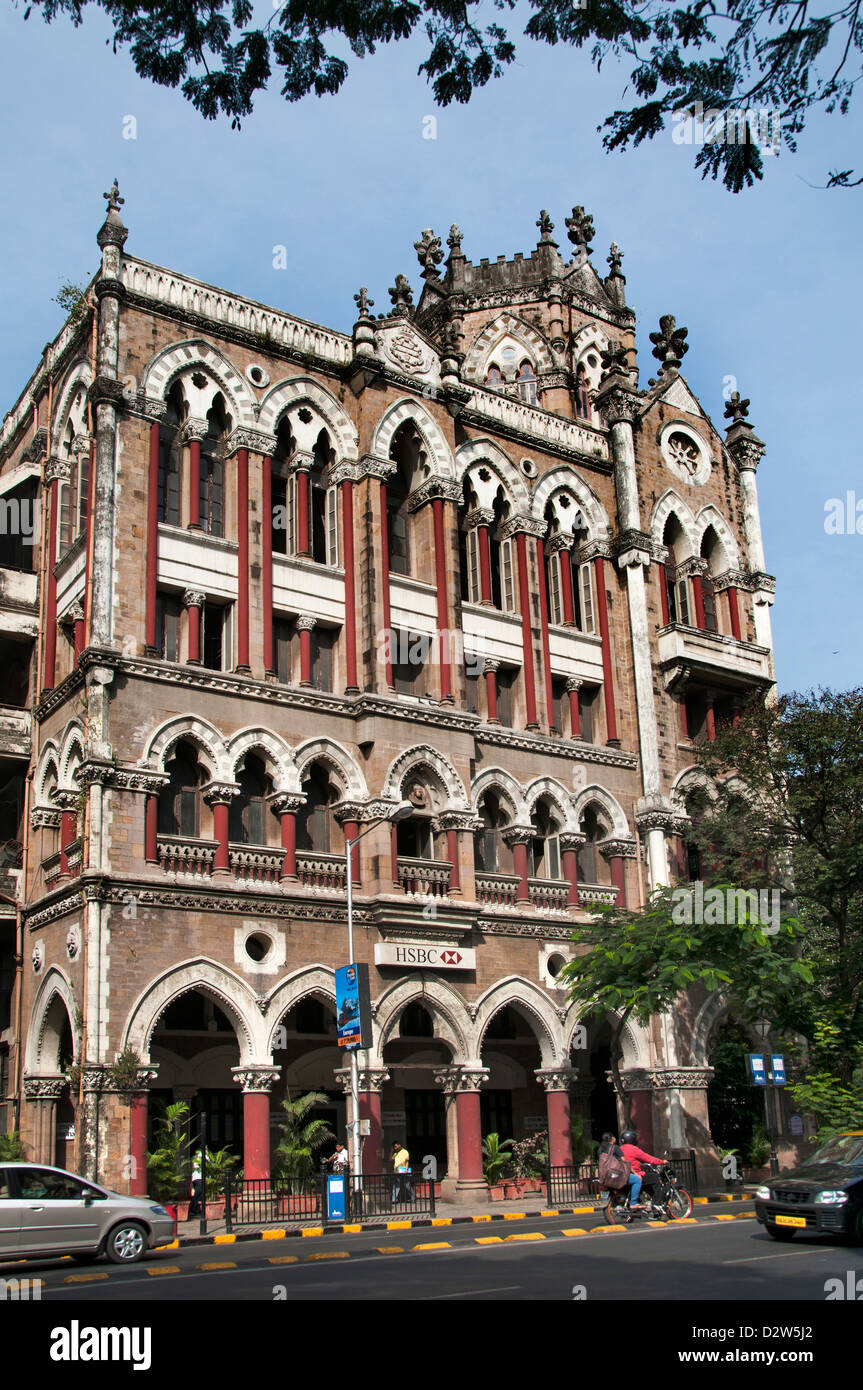 HSBC Bank D N Road Mumbai Fort ( ) de Bombay, India Foto de stock